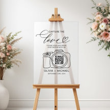の結婚Capture The Love QR Code Photo共有
