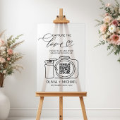 の結婚Capture The Love QR Code Photo共有 アクリルサイン