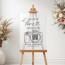 の結婚Capture The Love QR Code Photo共有