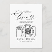 の結婚Capture The Love QR Code Photo共有 エンクロージャーカード (正面)