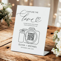 の結婚Capture The Love QR Code Photo共有