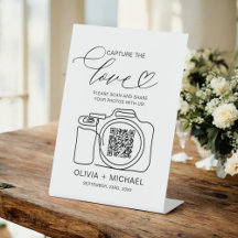 の結婚Capture The Love QR Code Photo共有
