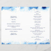 の結婚CEREMONYハンドレターブルー水色 (裏面)