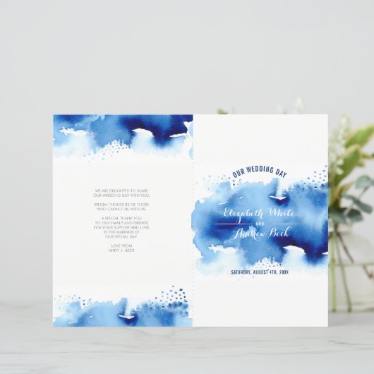 の結婚CEREMONY水スタイリッシュ色のネクールビーブルー (スタンド正面)