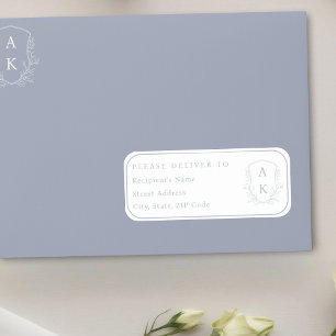 の結婚Crest個人の名前のアドレスとシール シール