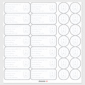 の結婚Crest個人の名前のアドレスとシール シール (シート)