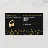 の結婚Dj名刺プロフェッショナルDeejay 名刺 (裏面)