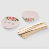 の結婚FANシック赤面ピンクフローラ牡丹の花 ハンドファン (組立なし)