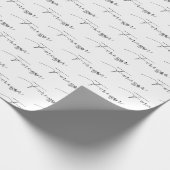 の結婚FOREVER文字オンホワイト ラッピングペーパー (角)