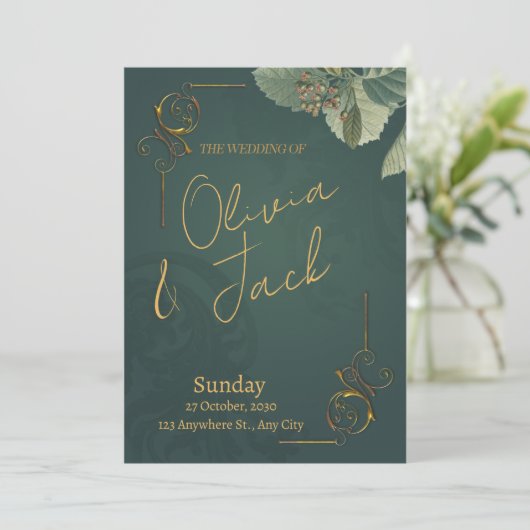 の結婚Giftful Keepsake -結婚お祝い 招待状 (スタンド正面)