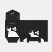 の結婚Gown Blueの好意ボックス黒のテント フェイバーボックス (折り畳みなし)