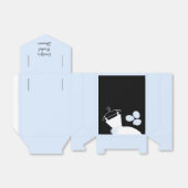 の結婚Gown Blue優勝者ボックス黒い青のテント フェイバーボックス (折り畳みなし)