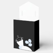 の結婚Gown Blue 'Names'黒いテント フェイバーボックス (オープン)