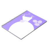 の結婚Gown Purpleノートブック ノートブック (左側)