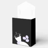 の結婚Gown Purple好意ボックス黒テント フェイバーボックス (オープン)