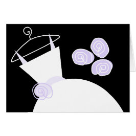 の結婚Gown Purple水平ブラック