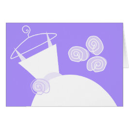 の結婚Gown Purple水平