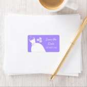 の結婚Gown Purple 'Save the Date' medium ラベル (インサイチュ)