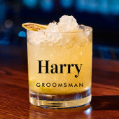 の結婚groomsmen贈り物 ウイスキーグラス