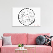 の結婚Guest Book Alternative - Printed Canvas キャンバスプリント (インサイチュ (リビング))