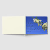の結婚Guest Book with Flowers & Bible Verse ゲストブック (全面)