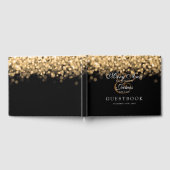 の結婚Guestbook金ゴールドラエレガントイト ゲストブック (全面)