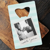 の結婚Instagramフォトレトロフレームカスタム文字 クレジットカード栓抜き