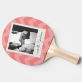 の結婚Instagramフォトレトロフレームカスタム文字 卓球ラケット (横)