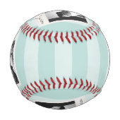 の結婚Instagramフォトレトロフレームカスタム文字 野球ボール (裏面)