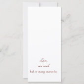 の結婚Keepsake Favor、ファンシーハート・フレーム (裏面)