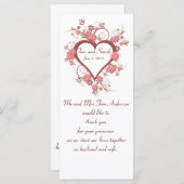 の結婚Keepsake Favor、ファンシーハート・フレーム (正面/裏面)