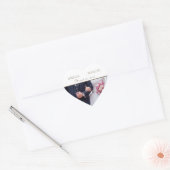 の結婚Keepsake Photo白エレガント色 ハートシール (封筒)
