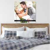 の結婚LOVEメモリエレガントブラックバンドオーバーレイ キャンバスプリント (インサイチュ (寝室))