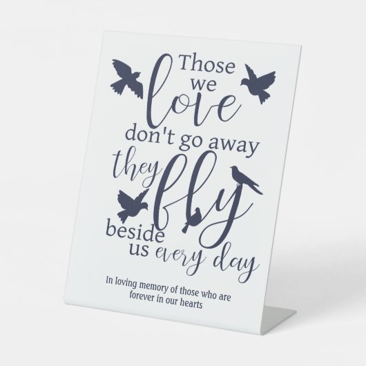 の結婚Loving Memory Table 台座サイン (正面)