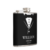 の結婚Mens GroomとGroomsmen Tuxedo フラスク (右)