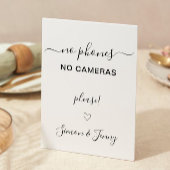 の結婚No Devicesサイン、No Phonesカメラ、 招待状