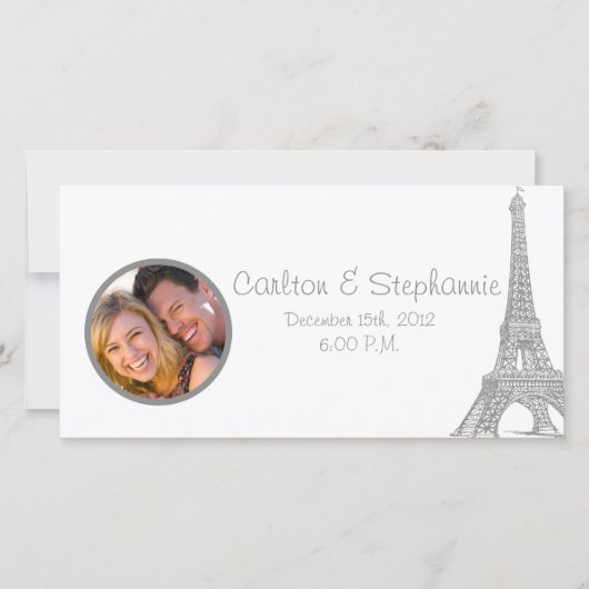 の結婚Paris Photo Announcement 案内状 (正面)