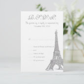 の結婚Paris RSVPカード 招待状 (スタンド正面)