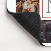 の結婚Photo Collage Monogram マウスパッド (コーナー)