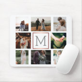 の結婚Photo Collage Monogram マウスパッド (マウス)