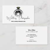 の結婚Photographer v2 （Camera Flashを使用） 名刺 (正面/裏面)