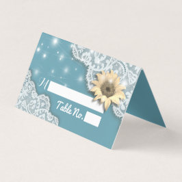 の結婚Place Table Number Laceひまわりライト