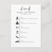 の結婚QRコードのBurgundyタイムラエレガントイン エンクロージャーカード (正面)