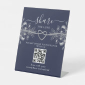 の結婚QRコード台座標識 台座サイン (正面)