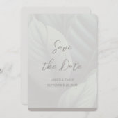 の結婚QRコード日付の保存招待状 セーブザデート (正面/裏面)