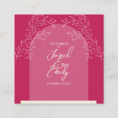 の結婚QRコード格納装置カード エンクロージャーカード (正面)