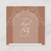 の結婚QRコード格納装置カード エンクロージャーカード (正面)