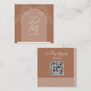 の結婚QRコード格納装置カード エンクロージャーカード