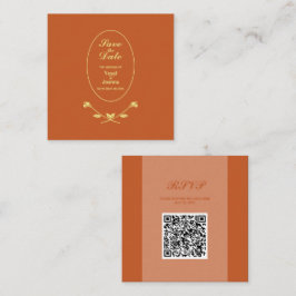 の結婚QRコードRSVPエンクロージャカード エンクロージャーカード