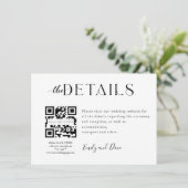 の結婚QRコードWebサイト格納装置カード エンクロージャーカード (スタンド正面)